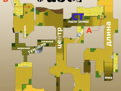 Тактика игры de_dust2 в CS 1.6