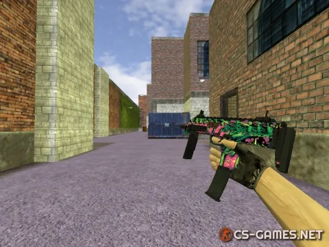 Модель MP7 «Necrovore» с анимацией осмотра для CS 1.6