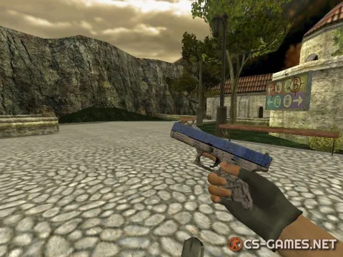 Модель Glock «Blue Fissure — Синяя трещина» для CS 1.6