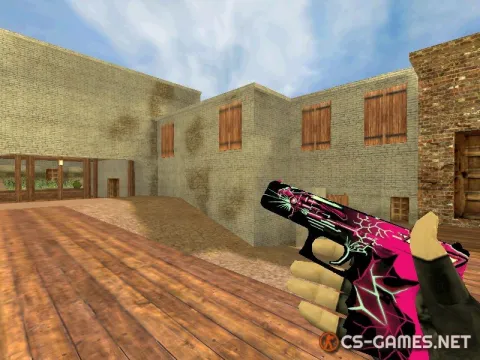 Модель HD Glock «Neon Cyborg» для CS 1.6