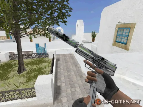 Модель USP «Следы асфальта — Road Rush» для CS 1.6