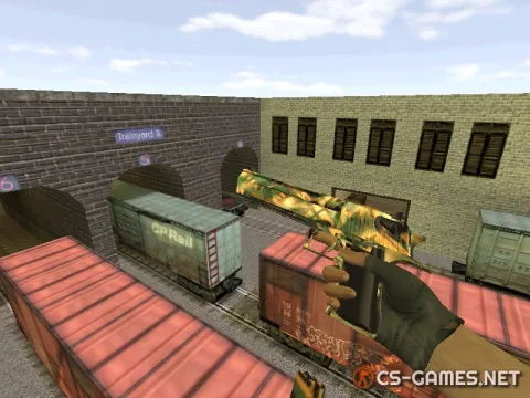 Модель Deagle «Gold Jungle — Золото джунглей» для CS 1.6