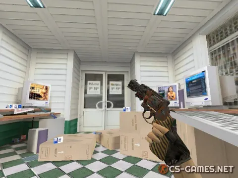 Модель HD R8 Revolver «Machinery» для CS 1.6