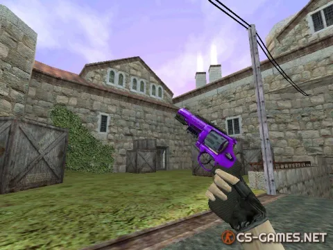 Модель HD R8 Revolver «Purple Oil» для CS 1.6