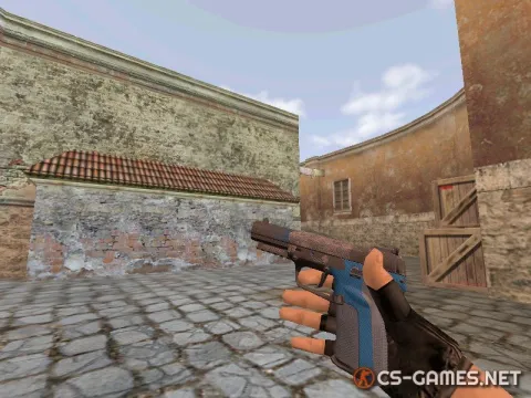 Модель HD Five-Seven «Bark Beetle Blue» для CS 1.6
