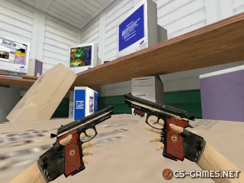 Модель HD Dual Berettas «Comrade: Military Black» для CS 1.6