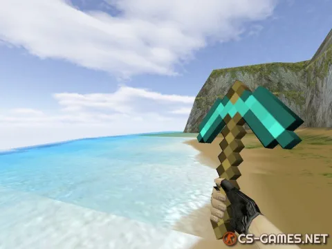 Модель ножа «кирка из Minecraft» для CS 1.6