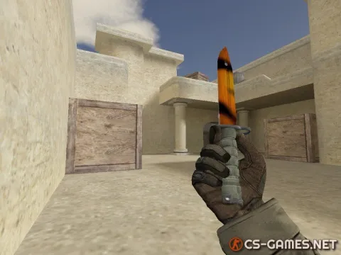 Модель ножа «Маскировка тигра» для CS 1.6