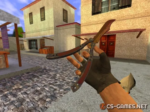 Модель ножа «Нож-бабочка | Градиент (v2.0)» для CS 1.6