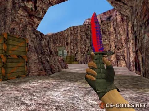 Модель ножа «Штык-нож M9 | Red Bubbles» для CS 1.6