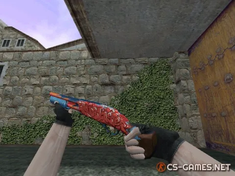 Модель HD Sawed-Off «Ghetto Blaster: Blue Magic» для CS 1.6