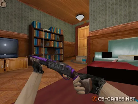 Модель HD Sawed-Off «Purple Maniac» для CS 1.6