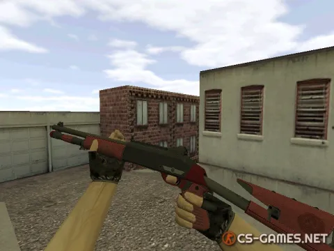 Модель HD XM1014 «Red Leather» для CS 1.6