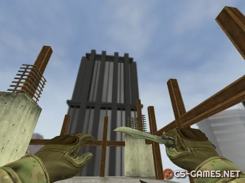 Модель ножа «Нож-бабочка | Combat Tone» для CS 1.6