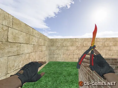 Модель ножа «Нож-бабочка | Градиент» для CS 1.6