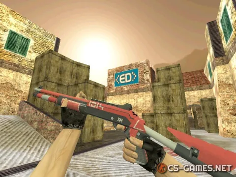 Модель HD XM1014 «Red Fury» для CS 1.6