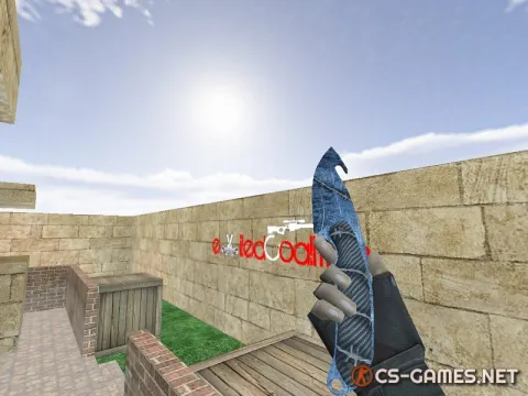 Модель ножа HD «Gut Knife | Vibranium» для CS 1.6
