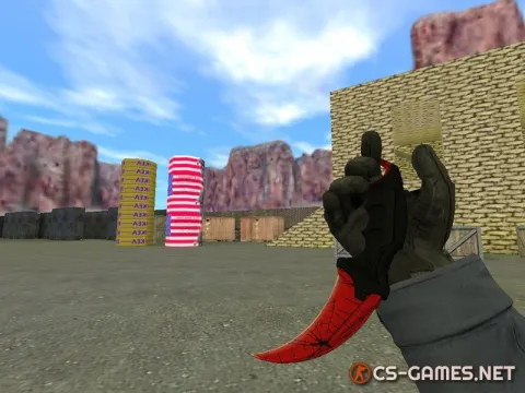 Модель ножа «Karambit | Crimson Web» для CS 1.6