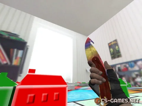 Модель ножа HD «Gut Knife | Marbel Fade» для CS 1.6