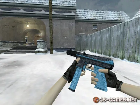 Модель HD Tec-9 «Tread Blue» для CS 1.6