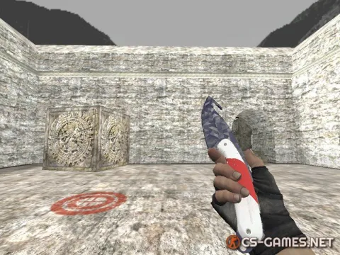 Модель ножа HD «Gut Knife | Black Prism» для CS 1.6