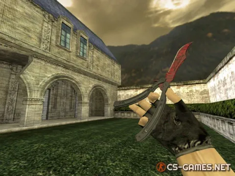 Модель ножа HD «Butterfly Knife | Crimson Web» для CS 1.6