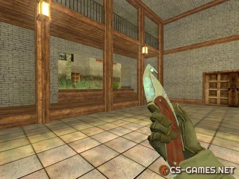 Модель ножа «Gut Knife | Case Hardened» для CS 1.6