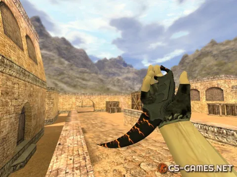 Модель ножа HD «Karambit | Blaze» для CS 1.6