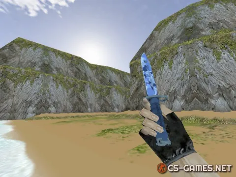 Модель ножа HD «Bayonet | Bright Water» для CS 1.6