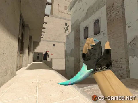 Модель ножа HD «Karambit | Case Hardened (Blue Gem)» для CS 1.6