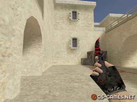 Модель ножа HD «Flip Knife | Crimson Ruby» для CS 1.6
