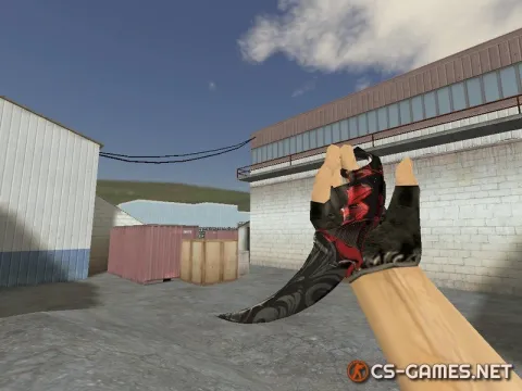 Модель ножа HD «Karambit | Red Khokhloma» для CS 1.6
