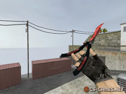 Модель ножа HD «Butterfly Knife | Vampire» для CS 1.6