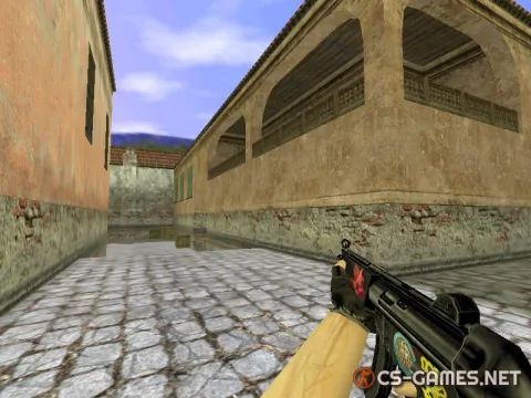 Модель MP5 «с наклейками» для CS 1.6
