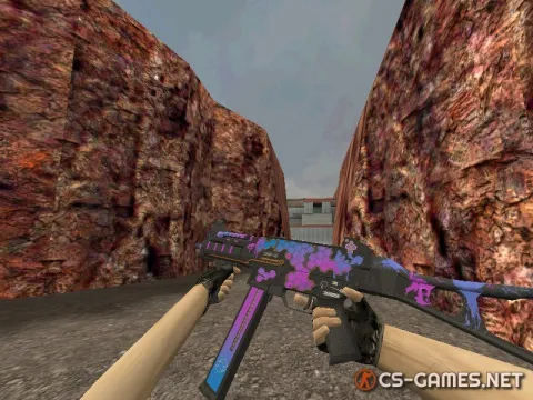 Модель HD UMP-45 «Cyberpunk» для CS 1.6