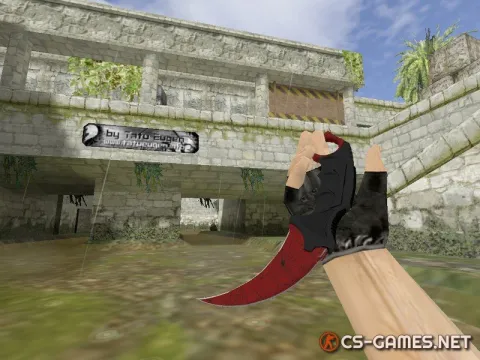Модель ножа HD «Karambit | Crimson Web» для CS 1.6