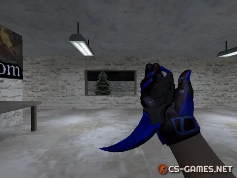 Модель ножа HD «Karambit | Doppler Sapphire» для CS 1.6