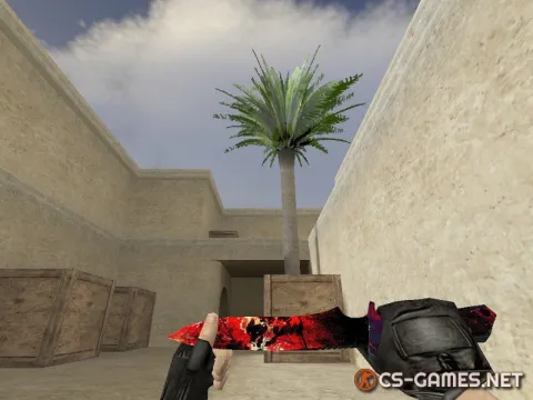 Модель cтандартная ножа «Red Nature» для CS 1.6