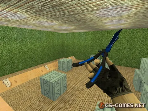 Модель ножа HD «Butterfly Knife | Doppler Sapphire» для CS 1.6