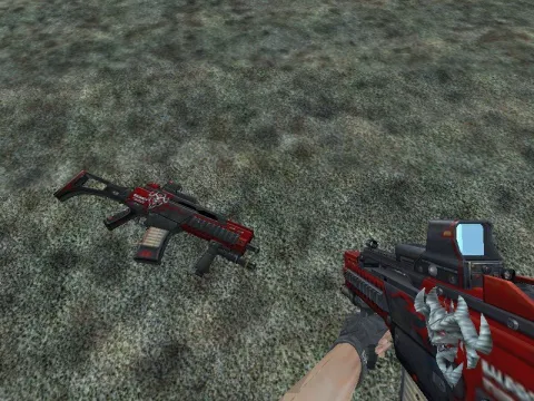 Модель P90 «Red Dragon» для CS 1.6