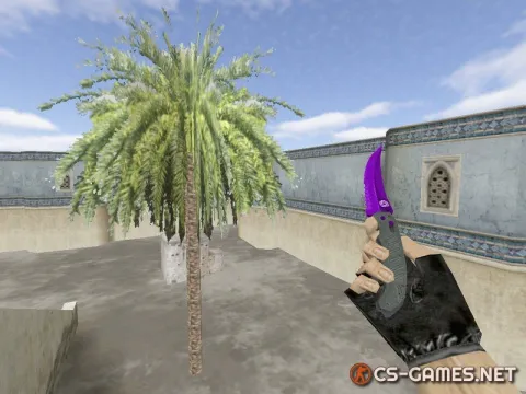 Модель ножа HD «Flip Knife | Purple Oil» для CS 1.6
