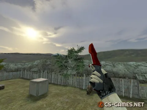 Модель ножа HD «Huntsman | Crimson Web» для CS 1.6