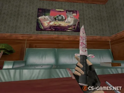 Модель ножа HD M9 Bayonet для девушек для CS 1.6