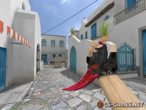 Модель ножа HD «Karambit | Blossoming Rose» для CS 1.6