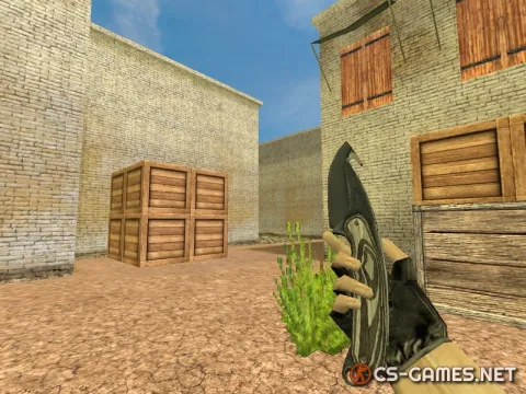 Модель ножа HD «Gut Knife | Black Laminate» для CS 1.6