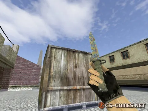 Модель ножа HD «Bayonet | Case Hardened» для CS 1.6