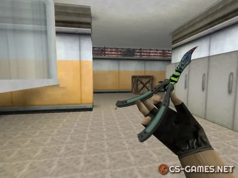 Модель ножа HD «Butterfly Knife | Superfurry» для CS 1.6
