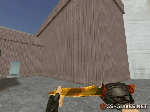 Модель ножа cтандартная «Gold Dangerous» для CS 1.6
