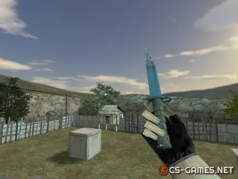 Модель ножа HD «Bayonet | Bark Beetle Blue» для CS 1.6