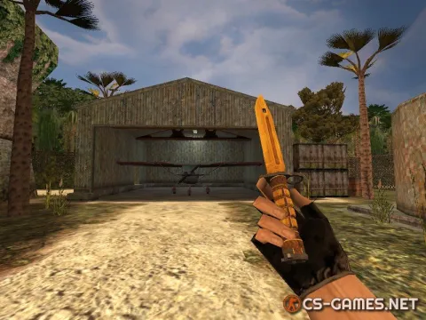 Модель ножа HD «Bayonet | Fine Gold» для CS 1.6